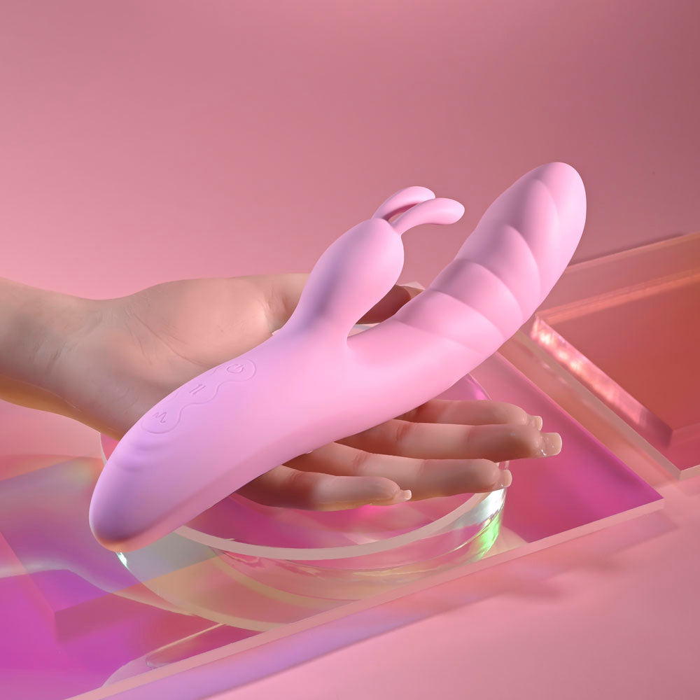 Playboy Pleasure Rub Me Right – Thrusting Rabbit Vibrator > Vibrators > Ladies > Rabbit Multi