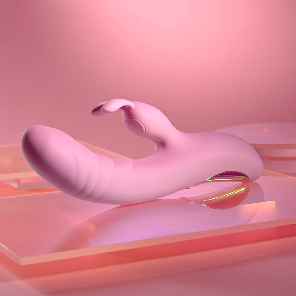 Playboy Pleasure Rub Me Right – Thrusting Rabbit Vibrator > Vibrators > Ladies > Rabbit Multi
