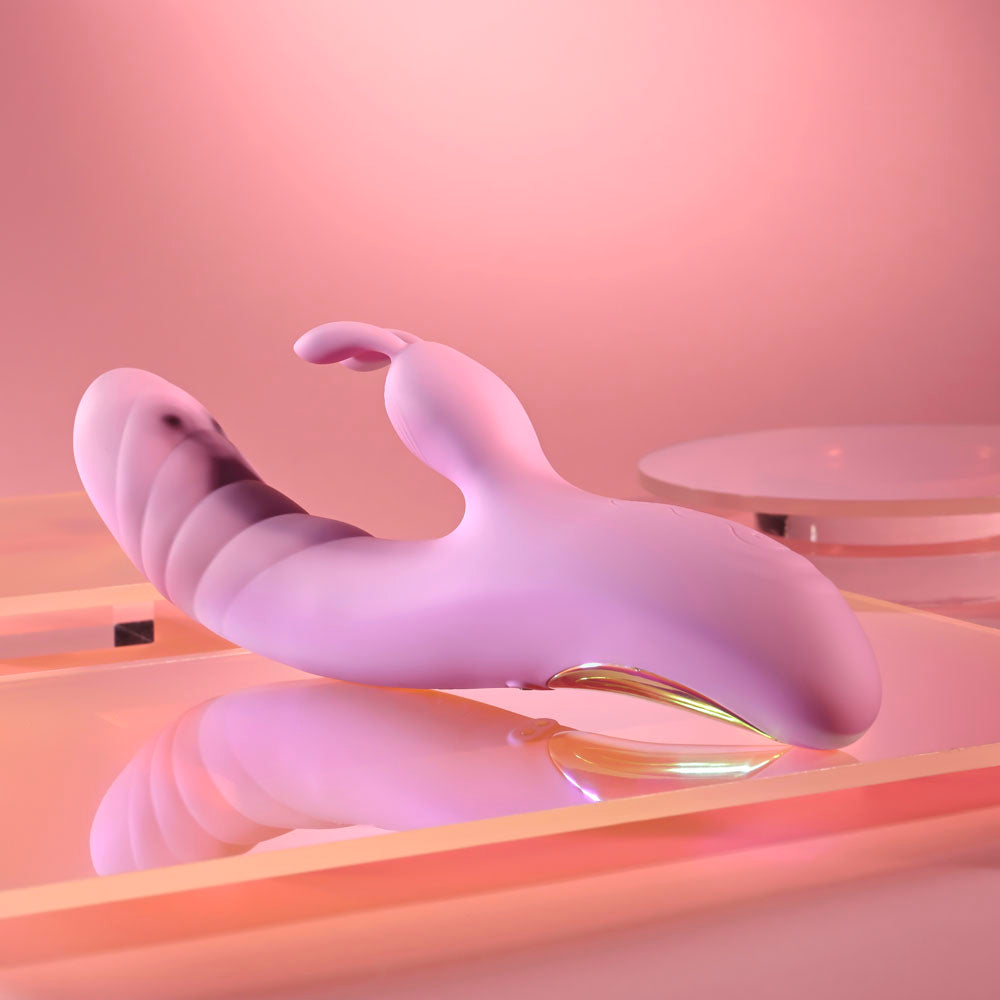 Playboy Pleasure Rub Me Right – Thrusting Rabbit Vibrator > Vibrators > Ladies > Rabbit Multi