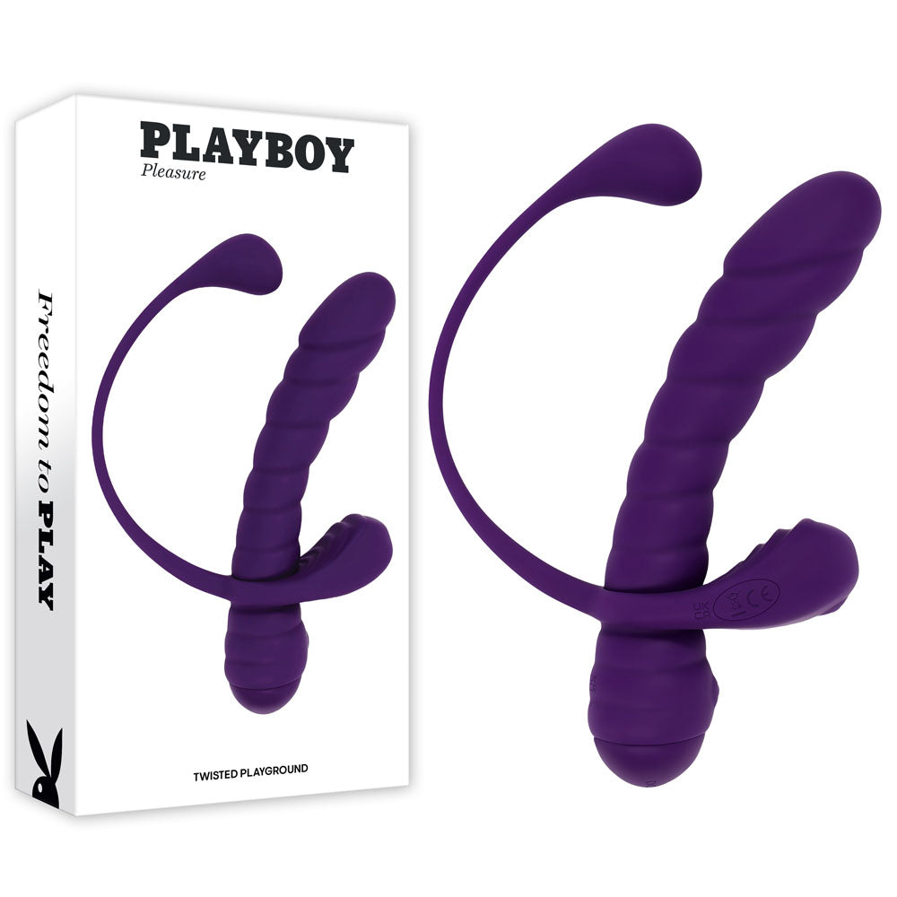 Playboy Twisted Playground – USB Rechargeable Vibrator Kit Purple VIBRATORS
