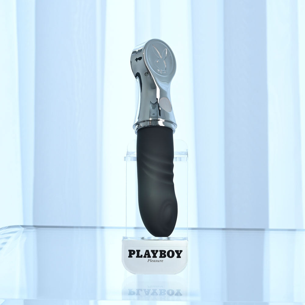 Playboy Pleasure Bon Voyage – USB-C Rechargeable 18.7 cm Tapping Vibrator Secondary image
