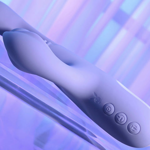 Playboy Pleasure Nubbin Rubbin – USB Rechargeable Rabbit Vibrator VIBRATORS-RABBIT