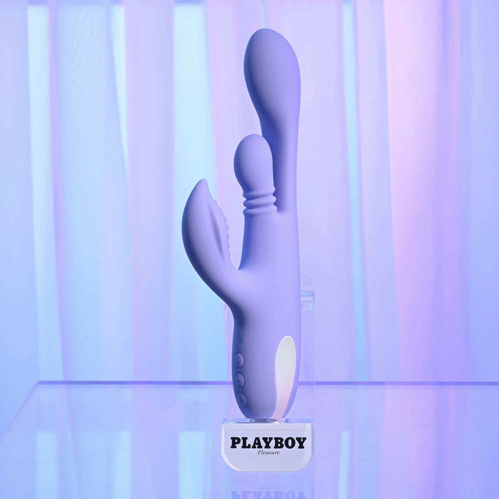 Playboy Pleasure Nubbin Rubbin – USB Rechargeable Rabbit Vibrator VIBRATORS-RABBIT