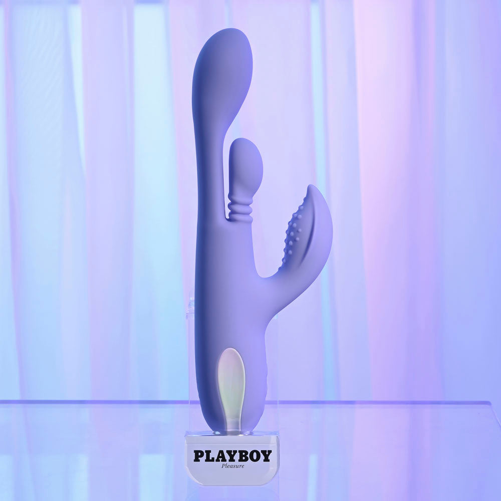 Playboy Pleasure Nubbin Rubbin – USB Rechargeable Rabbit Vibrator VIBRATORS-RABBIT