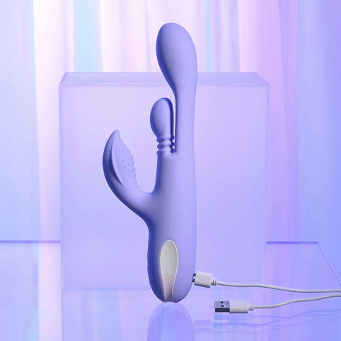 Playboy Pleasure Nubbin Rubbin – USB Rechargeable Rabbit Vibrator VIBRATORS-RABBIT