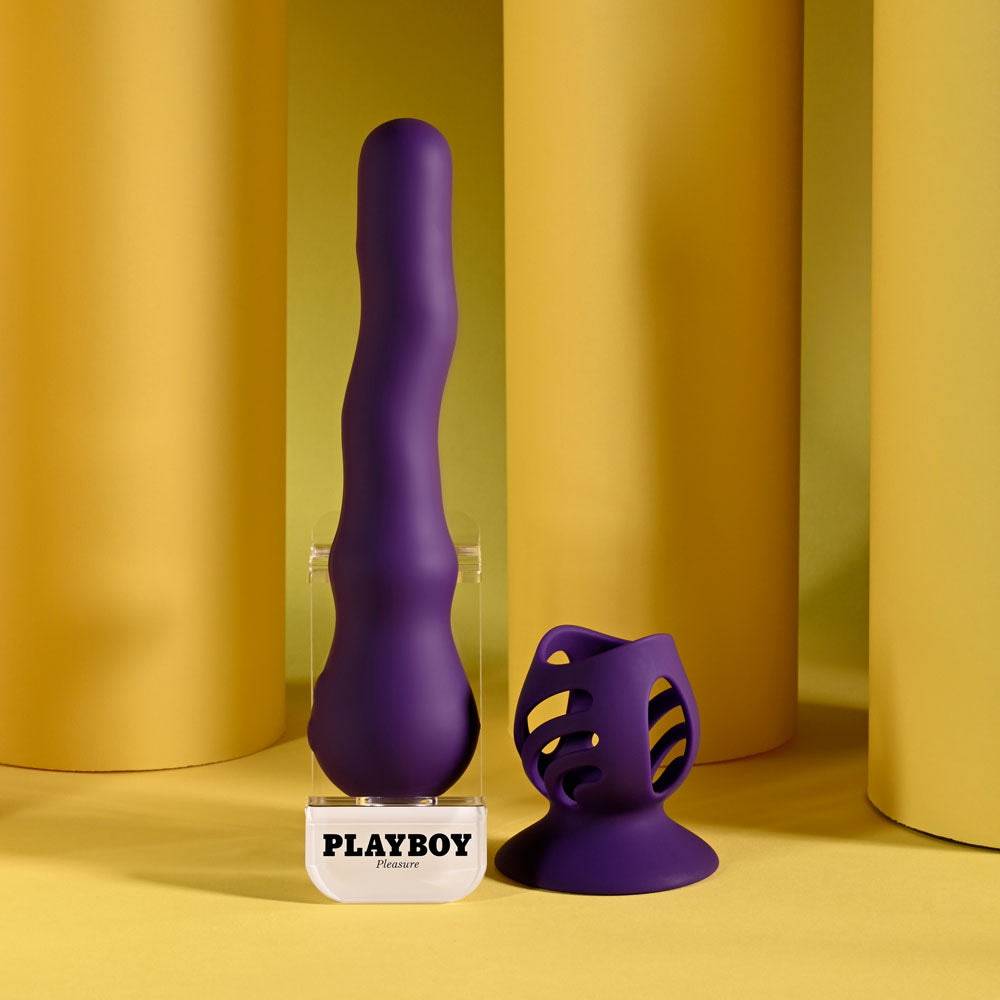 Playboy Wiggle It (USB Rechargeable) – 23.9 cm Wiggling Vibrator VIBRATORS - MULTI
