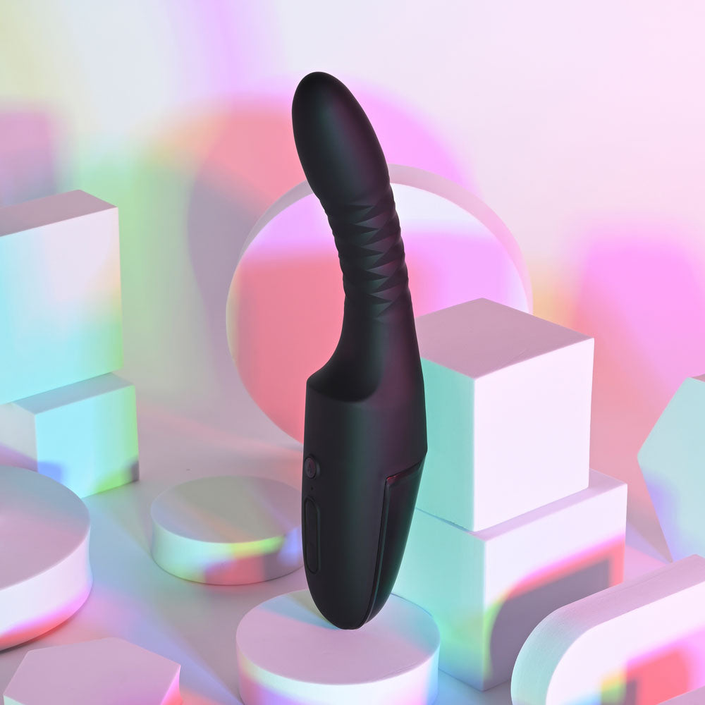 Playboy Pleasure Overdrive – 28.2 cm USB Rechargeable Thrusting Vibrator > Vibrators > Standard Vibrators