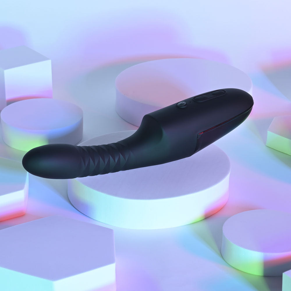 Playboy Pleasure Overdrive – 28.2 cm USB Rechargeable Thrusting Vibrator > Vibrators > Standard Vibrators