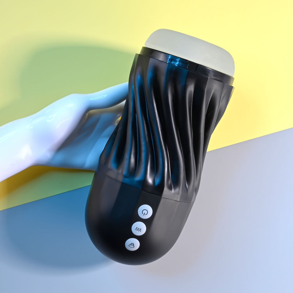 Playboy Pleasure SOLO Stroker with Vibrating Functions > Sex Toys For Men > Masturbators > Vibrating