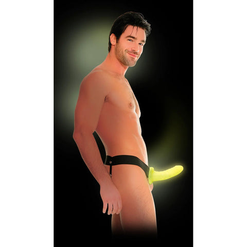 Fetish Fantasy 6'' Glow in the Dark Hollow Strap-On for Him or Her STRAP-ONS