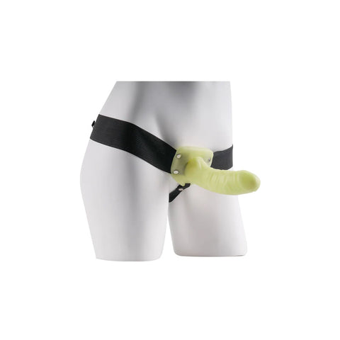Fetish Fantasy 6'' Glow in the Dark Hollow Strap-On for Him or Her STRAP-ONS