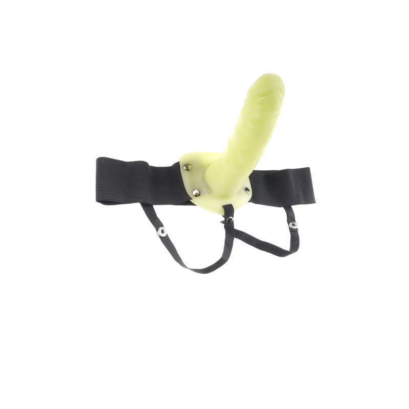 Fetish Fantasy 6'' Glow in the Dark Hollow Strap-On for Him or Her STRAP-ONS