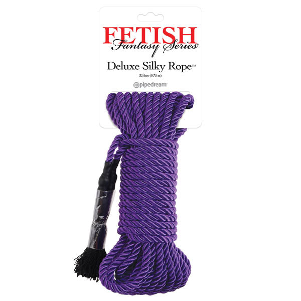 Deluxe Silky Rope - 9.75 Meters of Bondage Pleasure Purple Rope