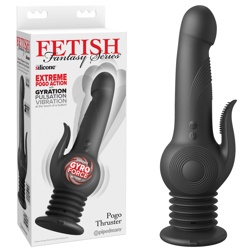 Fetish Fantasy Series Pogo Thruster 23.5 cm Gyrating Rabbit Vibrator > Vibrators > Ladies > Rabbit Multi