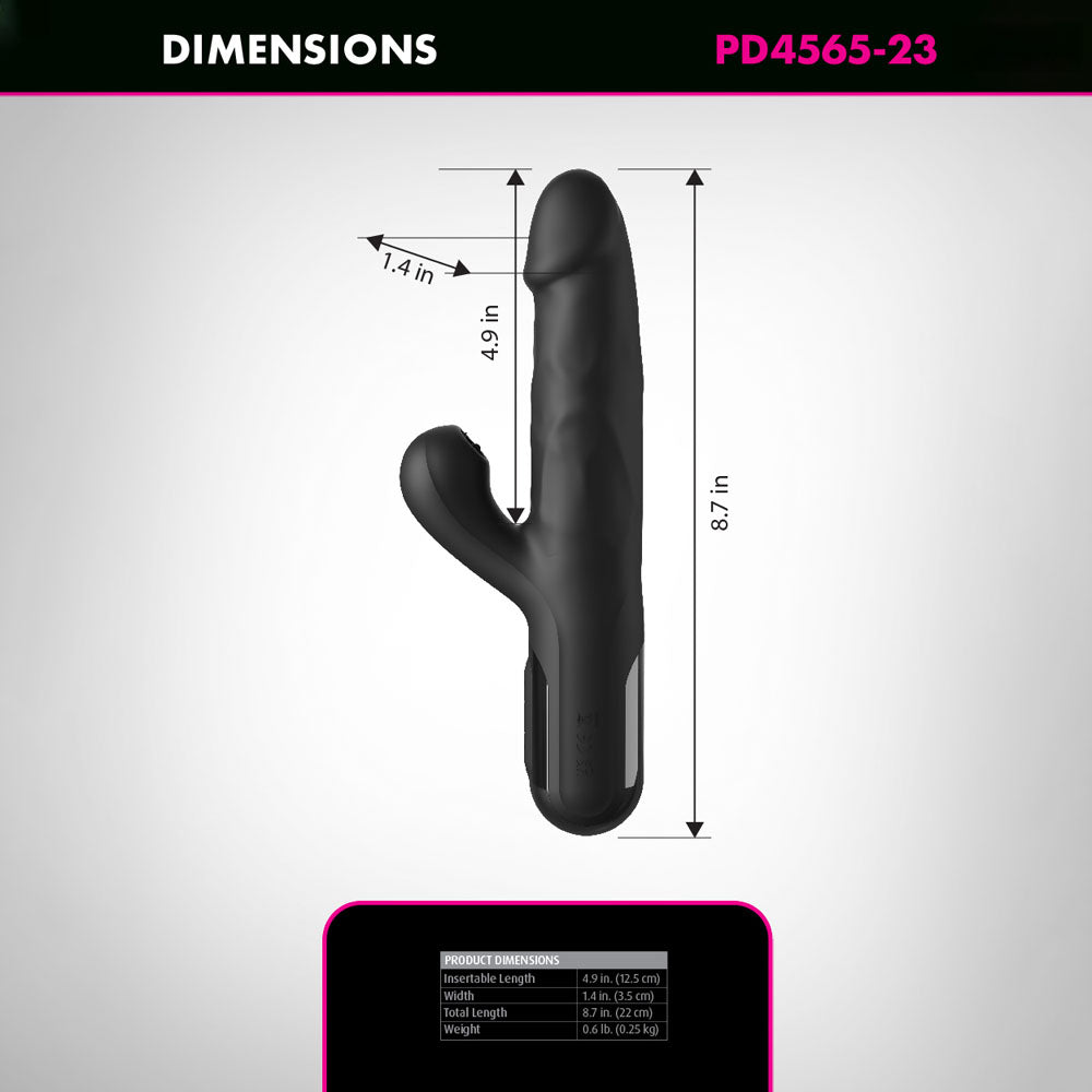 Ffs Sonix Silicone Thruster 22 Cm Usb Thrusting Vibrator with Flicking Clit Stimulator > Vibrators > Ladies > Rabbit