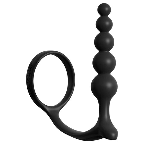 Anal Fantasy Collection Ass-Gasm Cockring Anal Beads 8 Inch Plug Butt Plugs - Vibrating