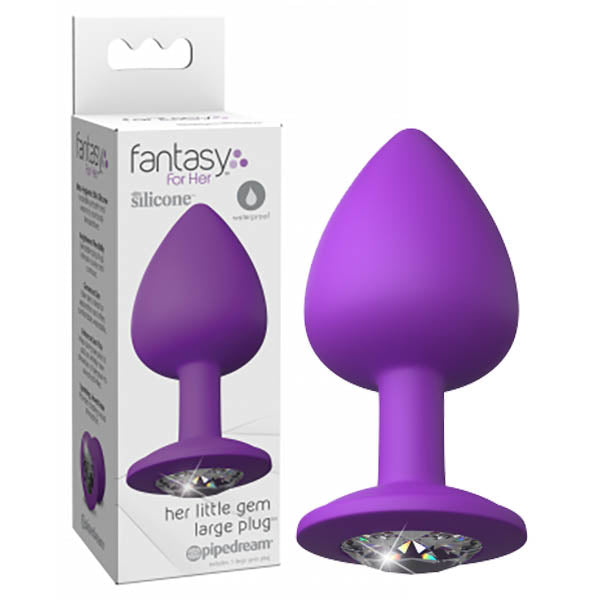 Fantasy For Her Little Gem Large Plug 9.6 cm Purple Butt Plug Secondary image