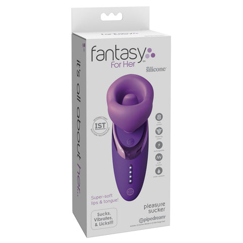 Fantasy for Her Pleasure Sucker USB Rechargeable Sucking Licking and Vibrating Stimulator STIMULATORS