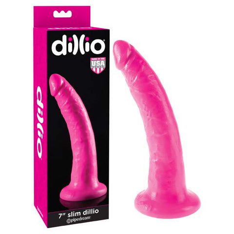 Dillio 7'' Slim - 17.8 cm Dong Pink Dongs Neutral