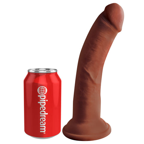 King Cock Plus 8 Inch Triple Density Cock Brown 20.3 cm Dong Dongs Realistic