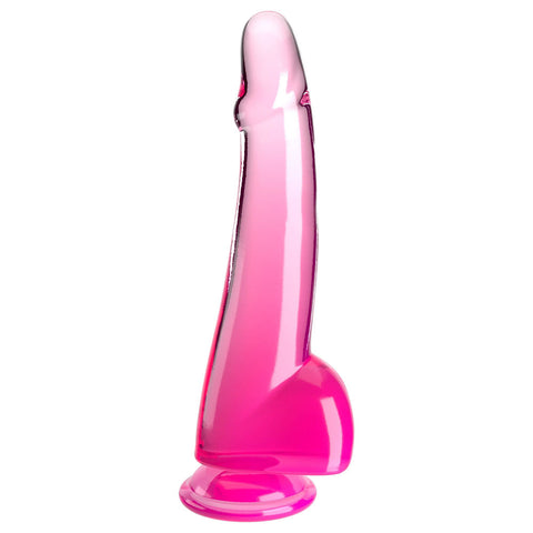King Cock Clear 10 Inch Dildo with Balls DONGS