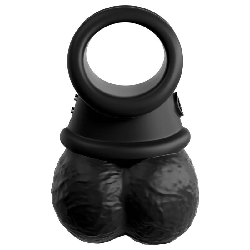 King Cock Elite The Crown Jewels (Silicone) – USB Rechargeable Vibrating Cock Ring Balls > Cock Ring > Vibrating