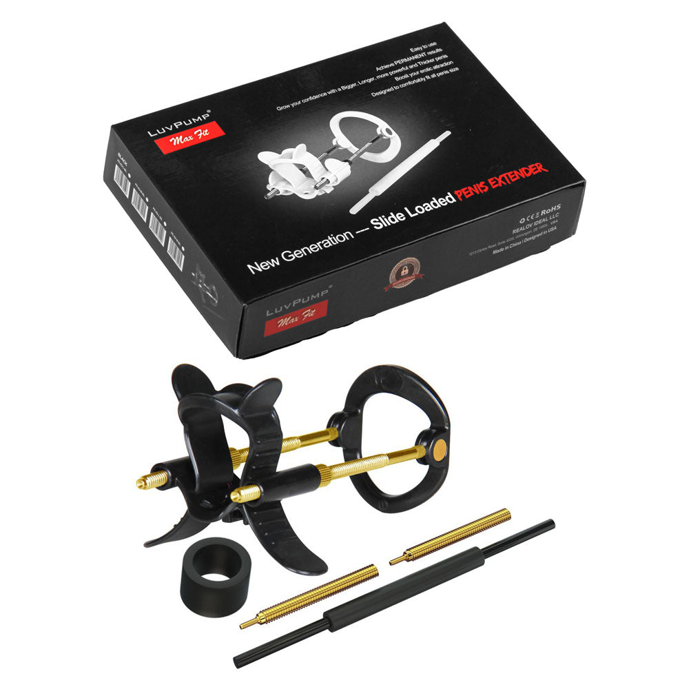 LuvPump Max Fit Hybrid Penis Extender – Penis Extender Kit Black > Pumps > Penis Pumps Performance Main image