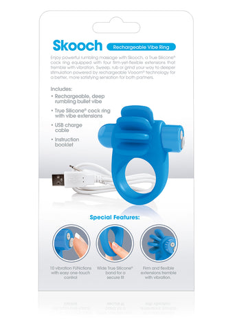 Skooch Charged – Rechargeable Vibrating Cock Ring with Textured Stimulation > Sex Toys > Couples Toys