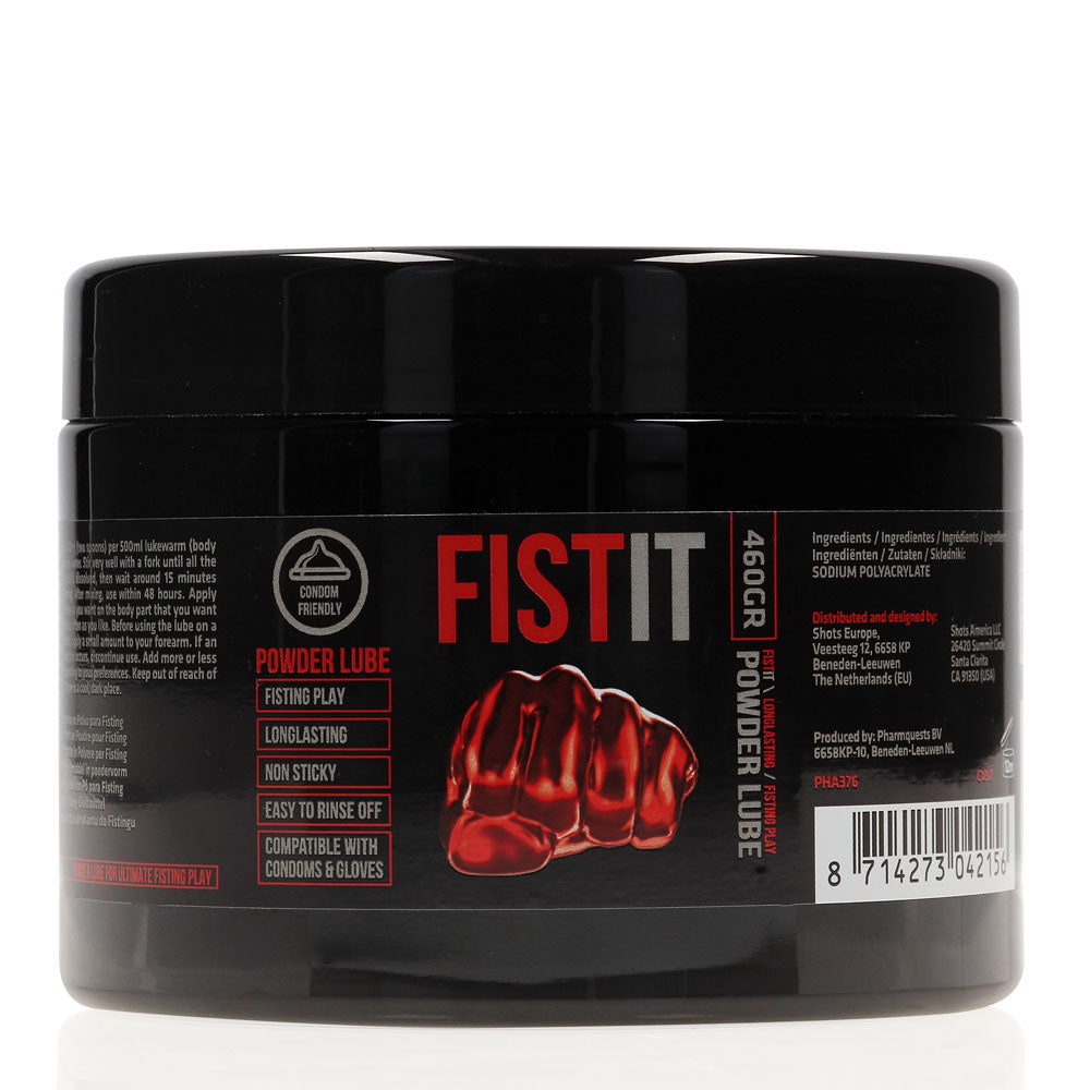 Pharmquests Fist-It Water-Mixable Powdered Lubricant 460g Tub Default Title > Lube > Fisting