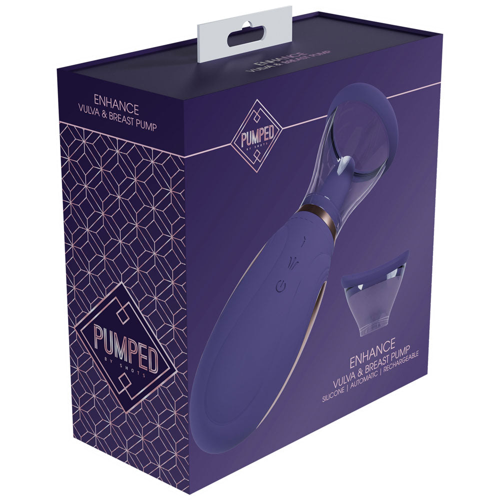 PUMPED Enhance Auto Vulva & Breast Pump - USB Rechargeable Ladies Pump Pumps Female