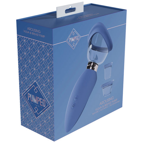 Pumped Arousing Auto Ladies Pump USB Rechargeable Blue Pumps Female