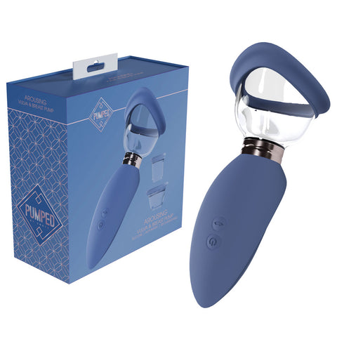 Pumped Arousing Auto Ladies Pump USB Rechargeable Blue Blue Pumps Female