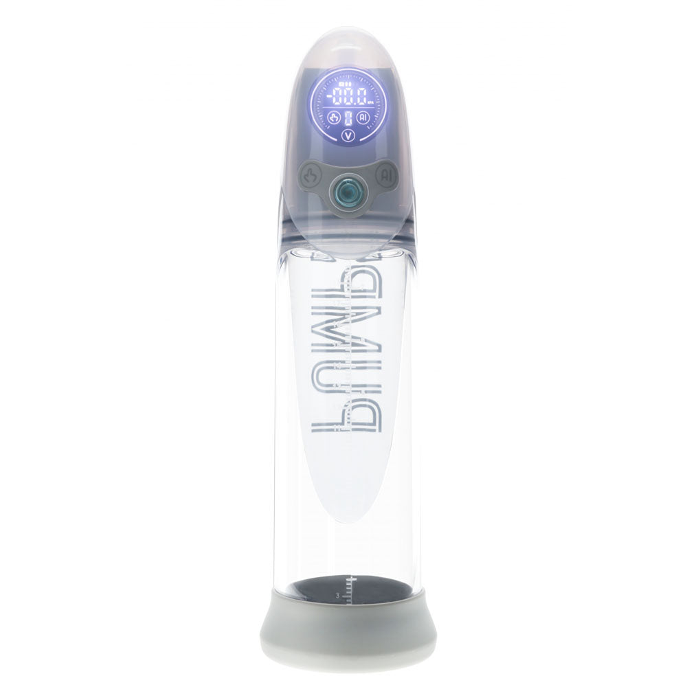 Pumped Aqua Pro Auto Pump Grey Clear USB Rechargeable AI Enabled Submersible Auto Penis Pump PUMPS Male Electric
