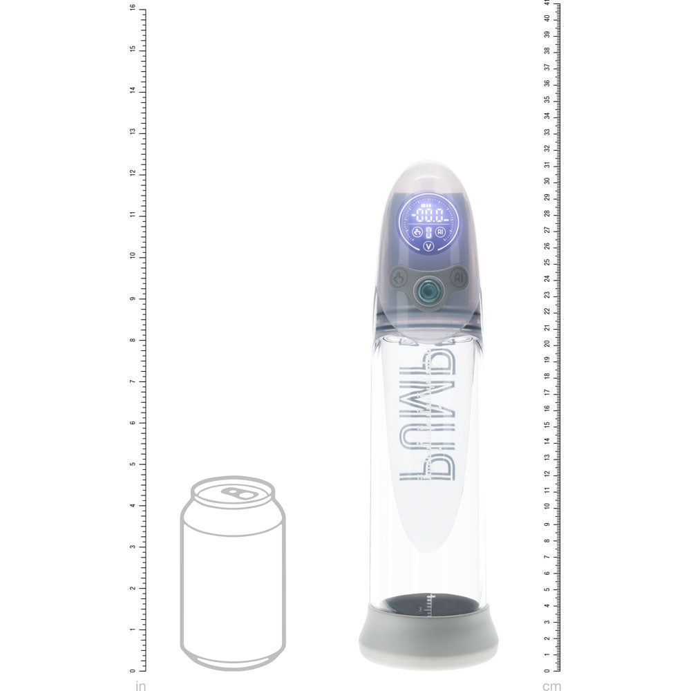 Pumped Aqua Pro Auto Penis Pump Grey Clear - 20cm Insertable > Pumps > Penis Pumps Electric
