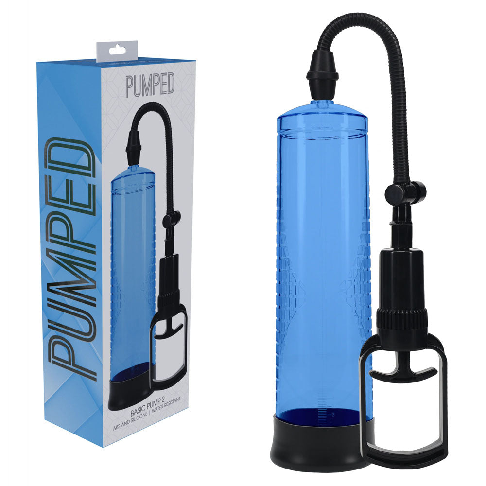 Pumped Basic Pump 2 – Penis Pump Blue > Pumps > Penis Pumps Main image