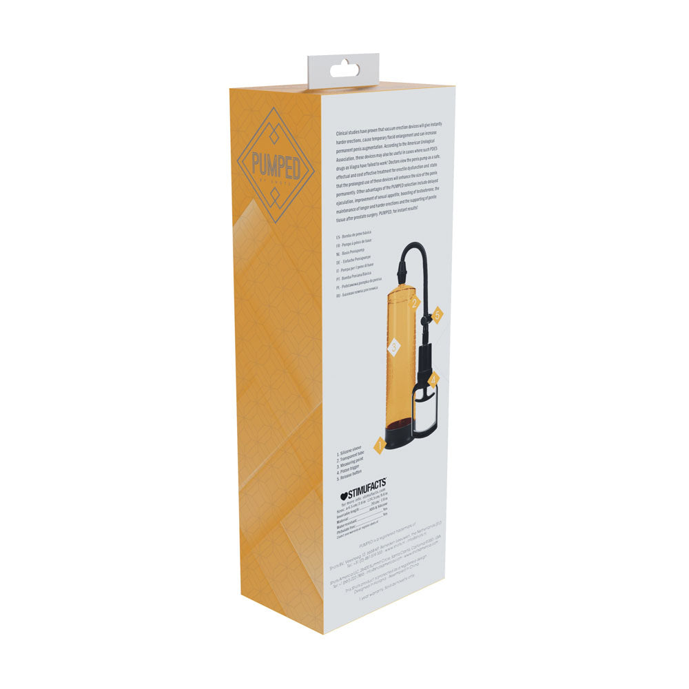 PUMPED Basic Pump 2 (Orange) – Penis Pump - 20cm x 8cm > Pumps > Penis Pumps