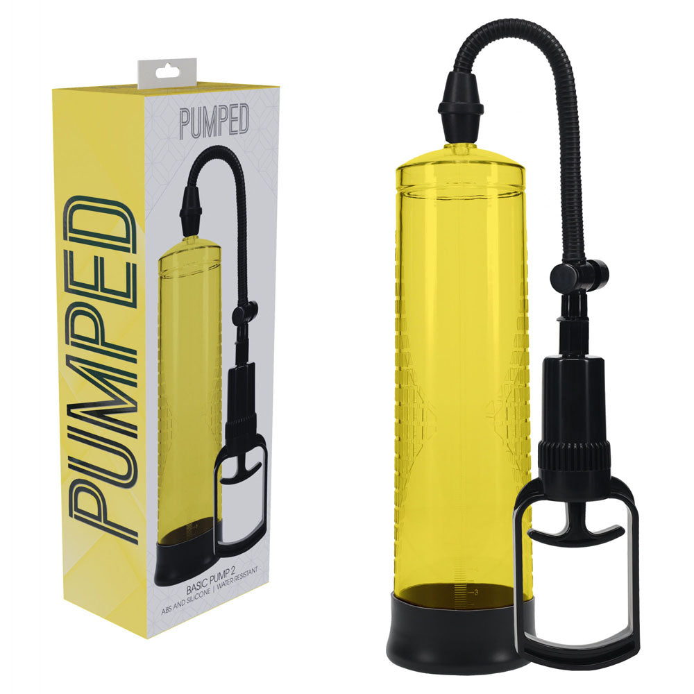 Pumped Basic Pump 2 – Penis Pump - 20cm x 8cm Yellow > Pumps > Penis Pumps