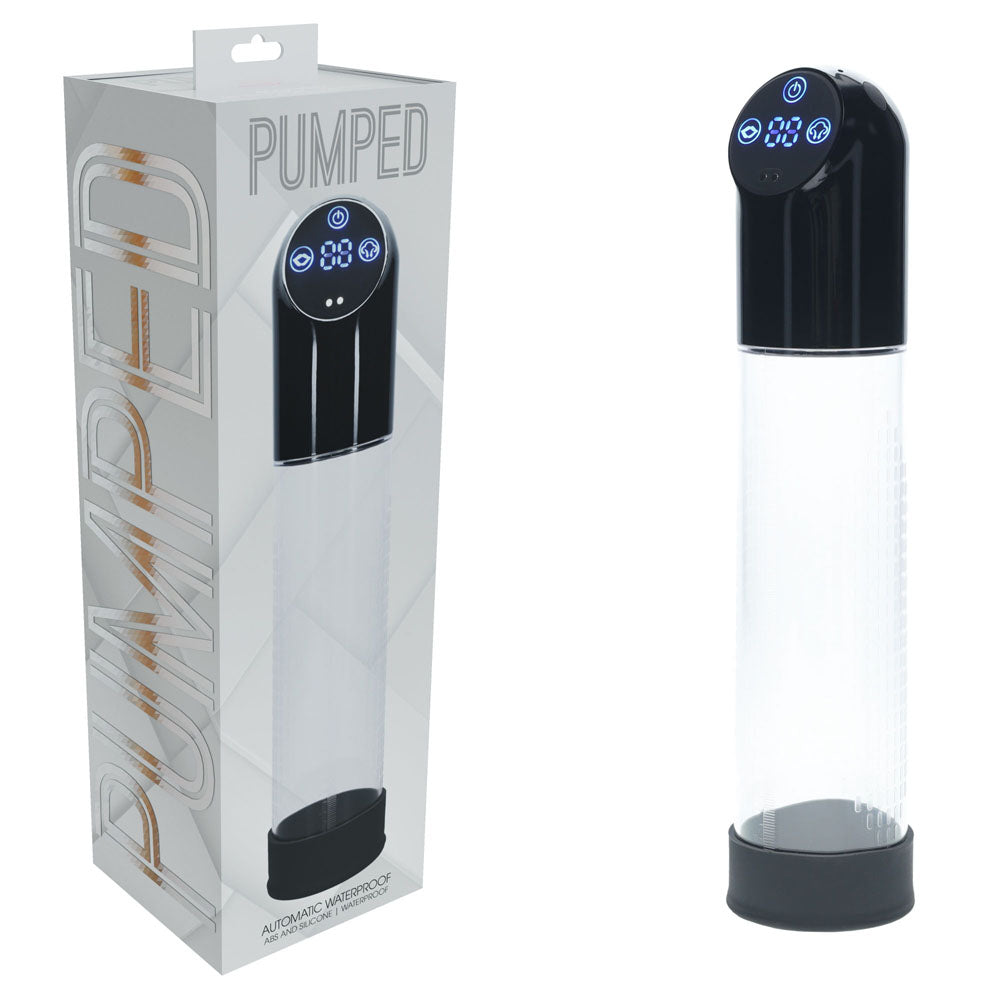 Pumped Automatic Waterproof USB Rechargeable Penis Pump Black PUMPS Male Electric