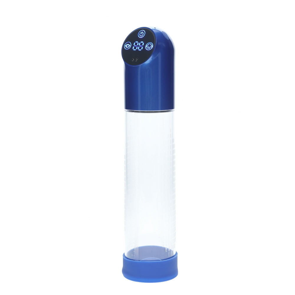 Pumped Automatic Waterproof USB Rechargeable Penis Pump Metal and Clear Design PUMPS Male Electric
