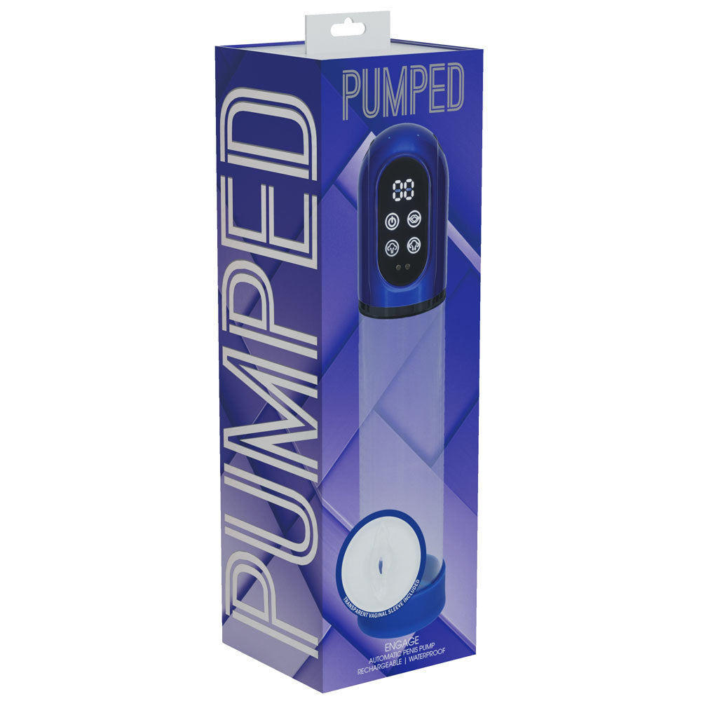 Pumped Engage Automatic Penis Pump Metallic 21cm Insertable > Pumps > Penis Pumps Electric