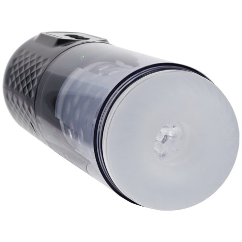 Pumped Vortex Gunmetal USB Rechargeable Sucking Rotating Thrusting Auto Masturbator PUMPS Male Electric