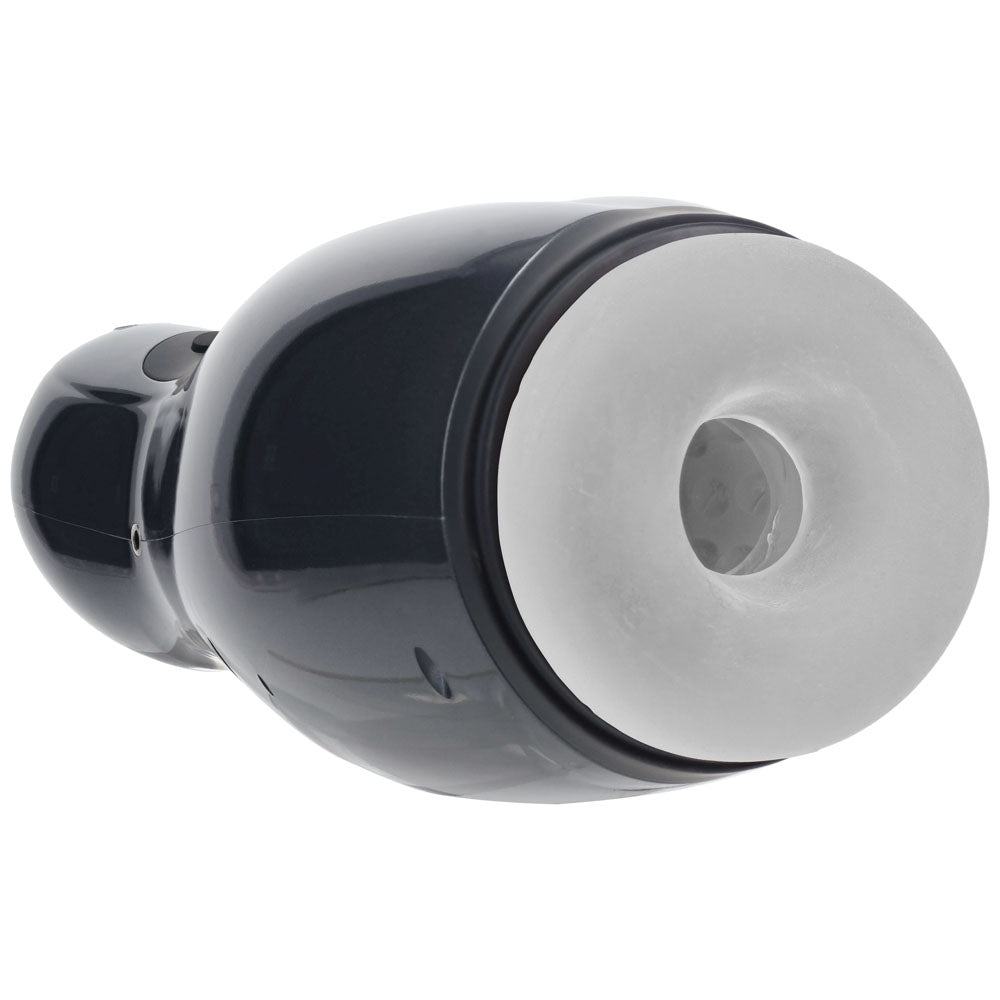 Pumped Virtuo Gunmetal Grey Clear USB Rechargeable Sucking And Vibrating Auto Masturbator PUMPS Male Electric