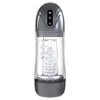PUMPED SonicPull (Gunmetal Grey/Clear) – USB Rechargeable Sucking Vibrator Masturbator > Sex Toys For Men > Masturbators > Vibrating