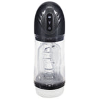 PUMPED SonicPull (Gunmetal Grey/Clear) – USB Rechargeable Sucking Vibrator Masturbator > Sex Toys For Men > Masturbators > Vibrating