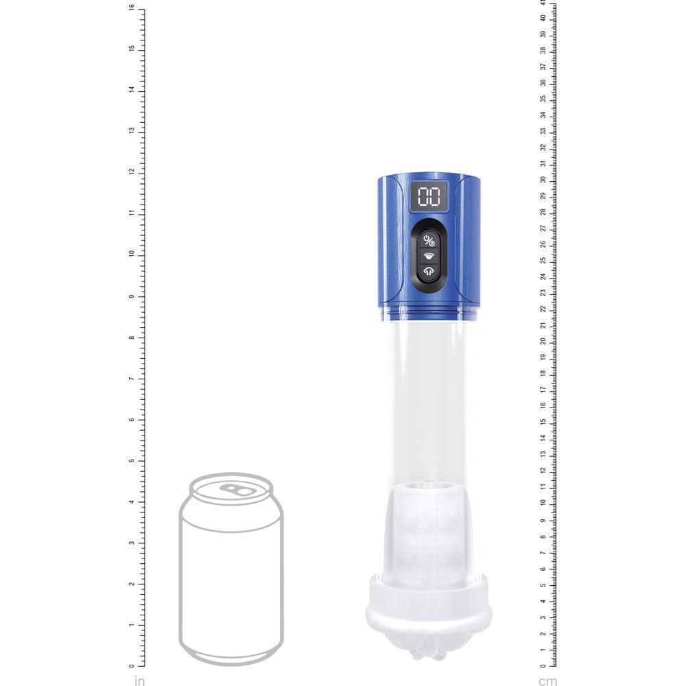 Pumped Hyperlift Metallic Clear Auto Pump - 20cm > Pumps > Penis Pumps Electric