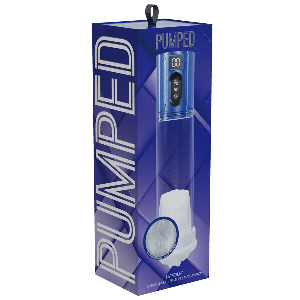 Pumped Hyperlift Metallic Clear USB Rechargeable Auto Pump PUMPS Male Electric