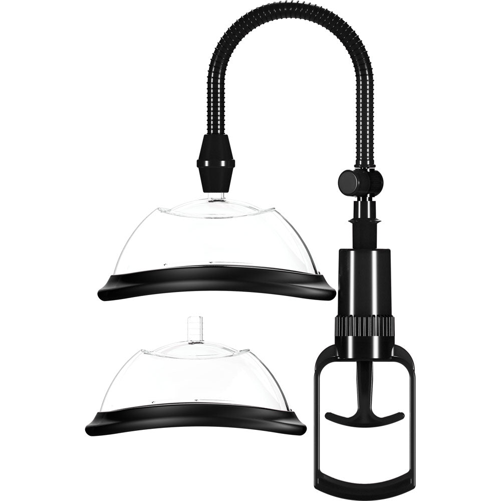 Pumped Dual Cup - Adjustable Cylinder Seal Mechanism Vagina Pump > Pumps > Female Pumps