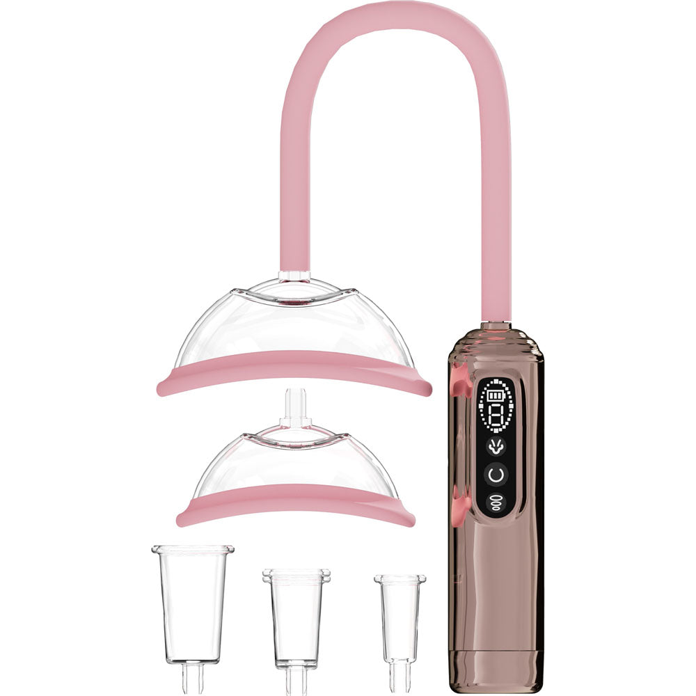 Pumped Vulva Breast Nipple Pump - USB Rechargeable, 5 Cups Secondary image