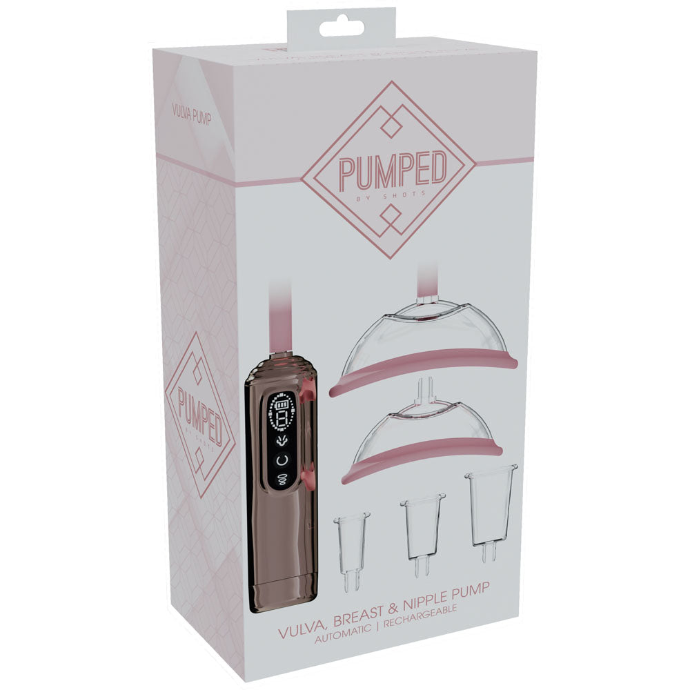 Pumped Vulva Breast Nipple Pump - USB Rechargeable, 5 Cups > Pumps > Female Pumps