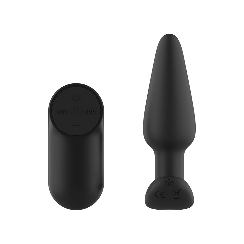 Passion Play Silicone Vibrating Butt Plug – USB Rechargeable with Remote 10.4 cm > Anal Range > Vibrating Butt Plugs